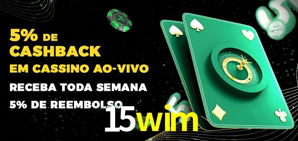 Promoções do cassino ao Vivo 15wim